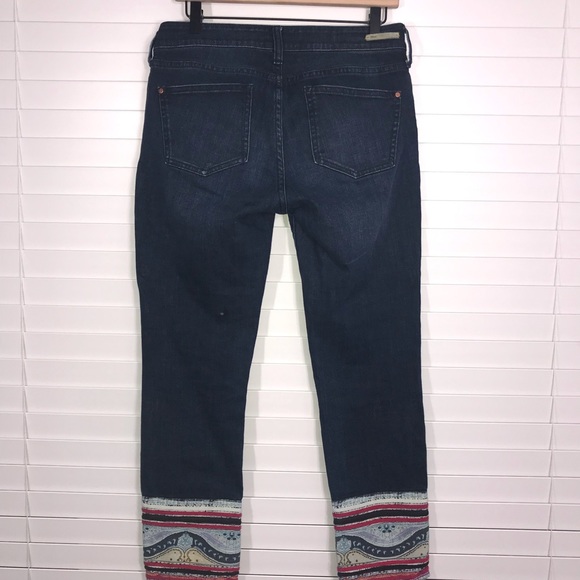 Anthropologie Pilcro Embellished Cuff Crop Jean - Picture 4 of 8
